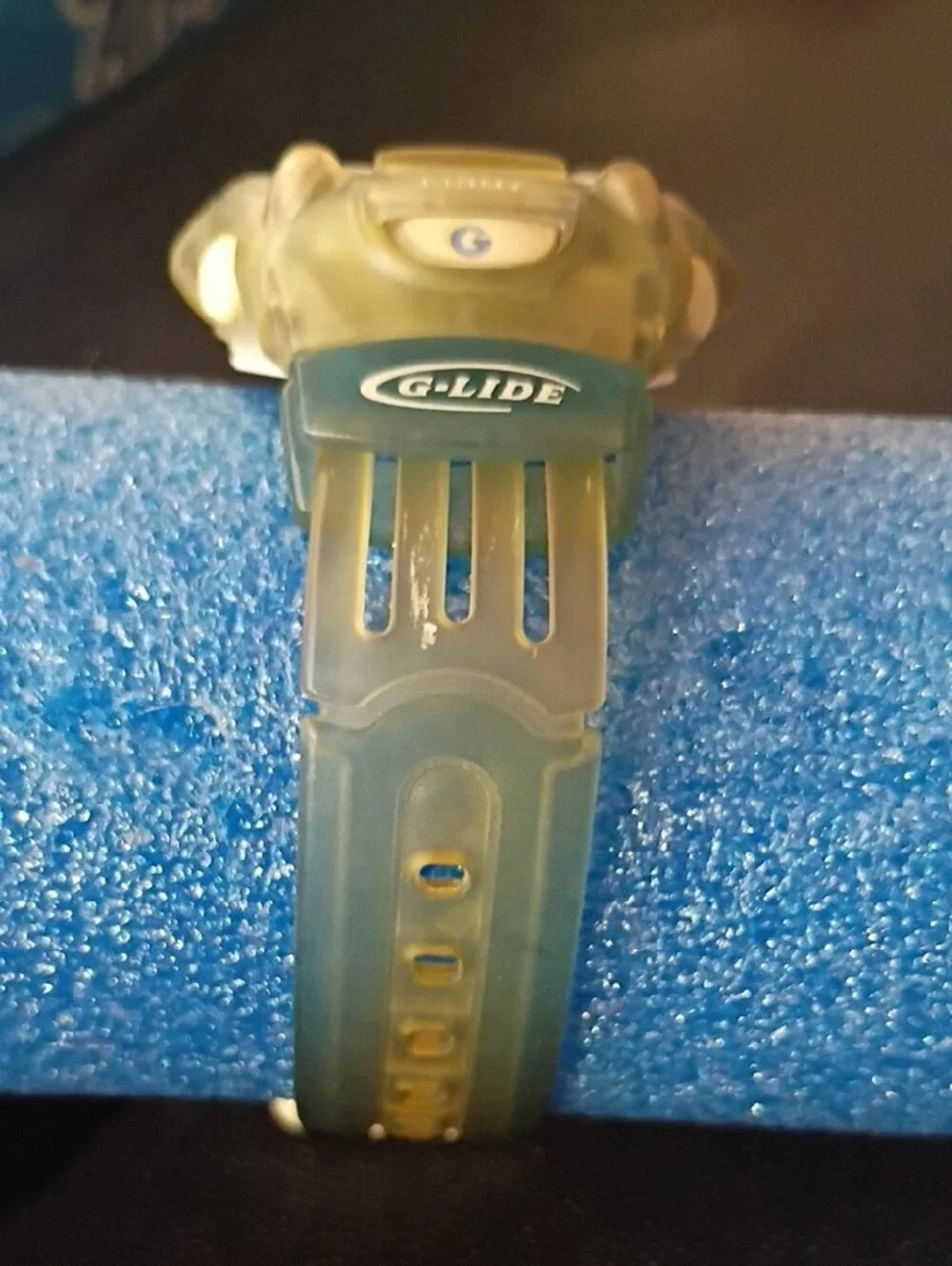 Casio Baby-G Translucent Yellow-Green and Blue Digital Sports Watch( No Battery)